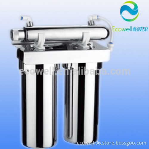 3 stage 304 stainless steel water purifier with UV sterilizer